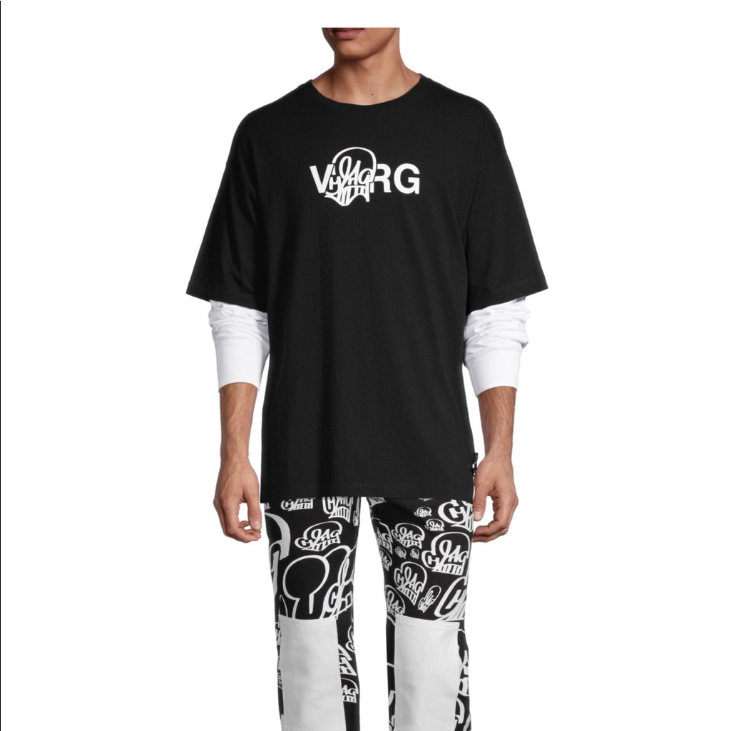 Off White Long Sleeved T-Shirt Oversized Size Small Run Big New